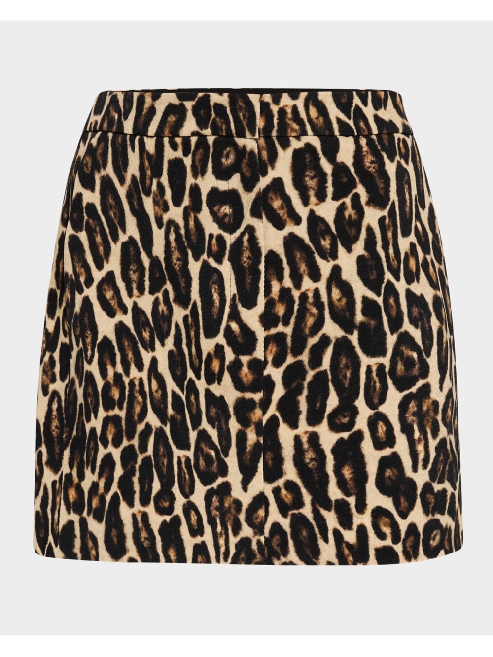 Theory Leopard-Print Mini Skirt - Black, Tan & Cream